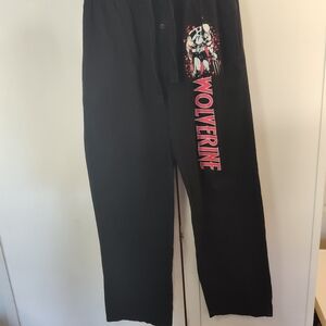 Men's Marvel Wolverine Black Pajama Pants